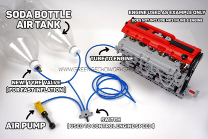 Soda Bottle Air Tank Kit - Power your Lego Pneumatic Engine!